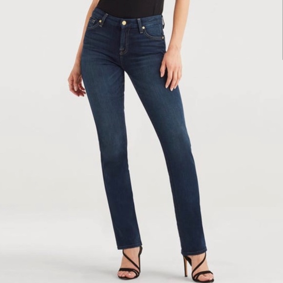 7 For All Mankind Kimmie Straight Leg Size 28 - Picture 1 of 6